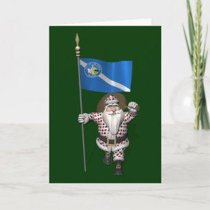 Gambler Santa Claus Feiertagskarte