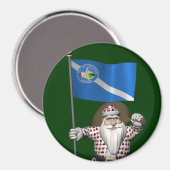 Gambler Santa Claus Magnet (Vorderseite/Rückseite)