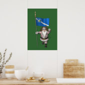 Gambler Santa Claus Poster (Küche)