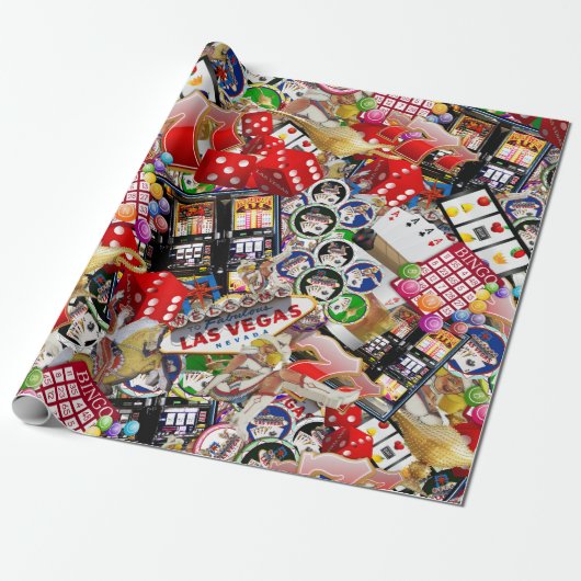 Gamblers Delight - Las Vegas Icons Geschenkpapier (Ungerollt)