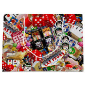 Gamblers Delight - Las Vegas Icons Hintergrund Große Geschenktüte (Vorderseite)