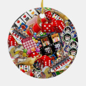 Gamblers Delight - Las Vegas Icons Hintergrund Keramik Ornament (Hinten)