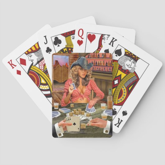 GAMBLIN COWGIRL SPIELKARTEN (Rückseite)