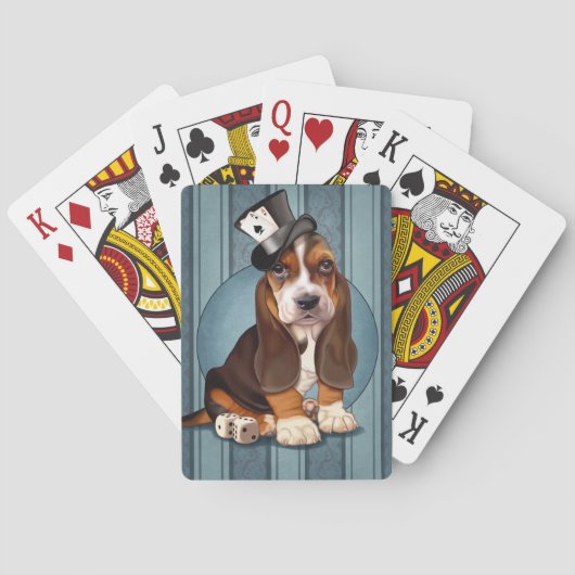 Gambling Basset Hoppy Puppy Spielkarten (Rückseite)