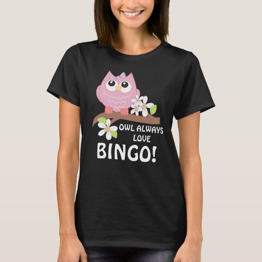 Gambling Bingo Owl Frauen T - Shirt (Vorderseite)