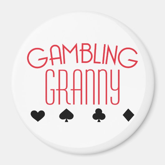 Gambling Granny Magnet (Vorne)