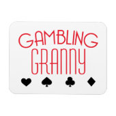 Gambling Granny Magnet (Horizontal)