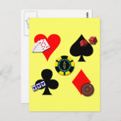 GAMBLING ICONS POSTKARTE (Vorne/Hinten)