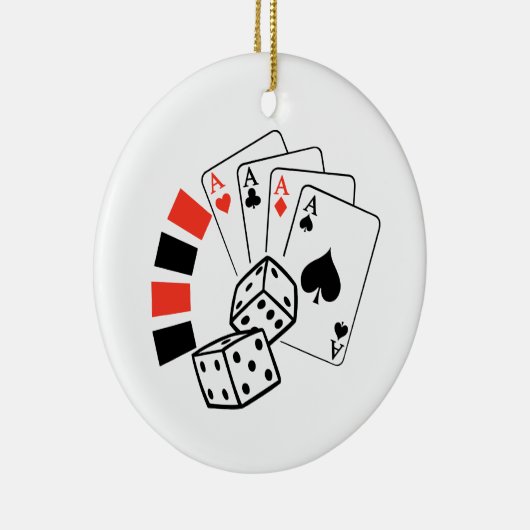 Gambling-Montage Keramik Ornament (Rechts)