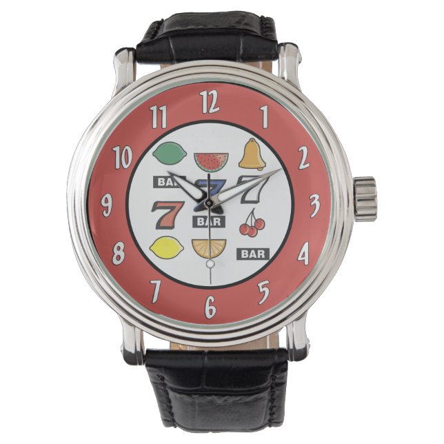 Gambling Slot Machine Watch Armbanduhr (Vorderseite)