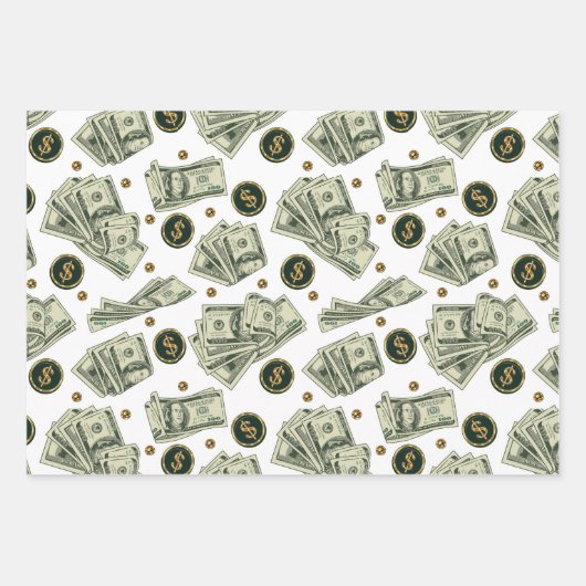 Gambling Wrapping Paper Flat Sheet Set 3 Geschenkpapier Set (Vorderseite 2)