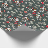 Gambling Würfel Poker Chips Skull Muster Geschenkpapier (Ecke)