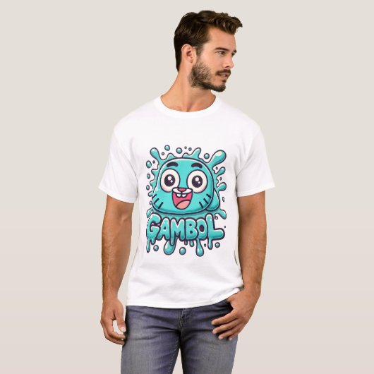 Gambos Splashy-Stil T-Shirt (Vorne ganz)