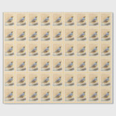 Gambrel's Quail Painting Original Bird Art Geschenkpapier (Flach)