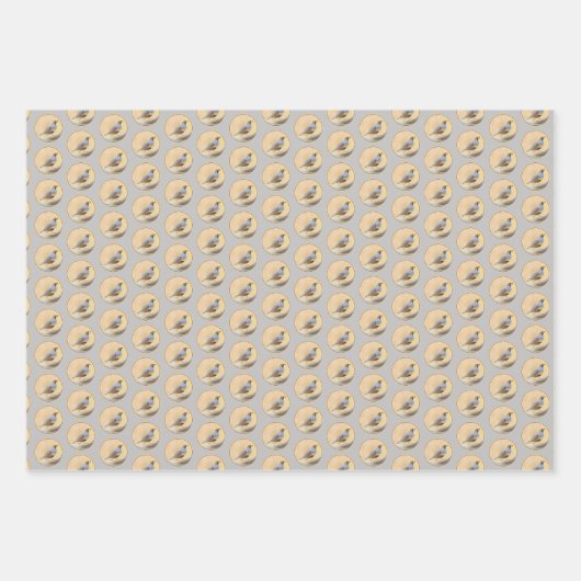 Gambrel's Quail Painting Original Bird Art Geschenkpapier Set (Vorderseite 2)