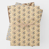 Gambrel's Quail Painting Original Bird Art Geschenkpapier Set (Beispiel)