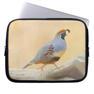 Gambrel's Quail Painting Original Bird Art Laptopschutzhülle