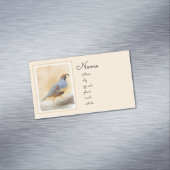 Gambrel's Quail Painting Original Bird Art Magnetische Visitenkarte (Beispiel)