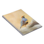Gambrel's Quail Painting Original Bird Art Notizblock (Rechte Seite)