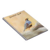 Gambrel's Quail Painting Original Bird Art Notizblock (Rechte Seite)