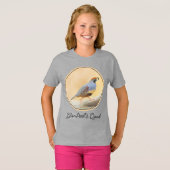 Gambrel's Quail Painting Original Bird Art T-Shirt (Vorne ganz)