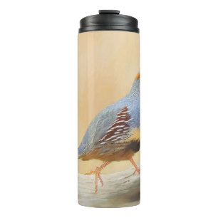 Gambrel's Quail Painting Original Bird Art Thermosbecher