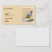 Gambrel's Quail Painting Original Bird Art Visitenkarte (Vorne/Hinten)