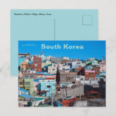 Gamcheon Culture Village Busan Südkorea Postkarte (Vorne/Hinten)