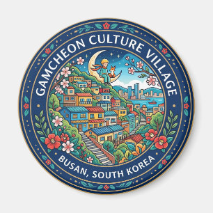 Gamcheon Kulturdorf Südkorea Magnet