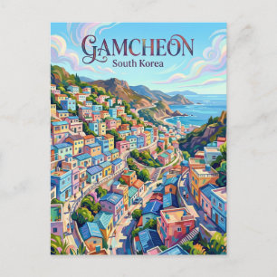 Gamcheon Kulturdorf Südkorea Postkarte