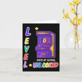Game Arcade Controller Level 100 Days of School Karte (Gelbe Blume)