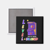 Game Arcade Controller Level 100 Days of School Magnet (Vorderseite/Rückseite)