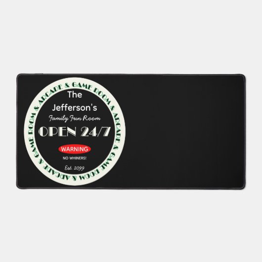 Game & Arcade Room - No Whinters! Schreibtische Ma Schreibtischunterlage (Vorderseite)