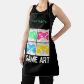 Game Art Vintag Gamepad Retro Controller Gamer Schürze (InSitu)