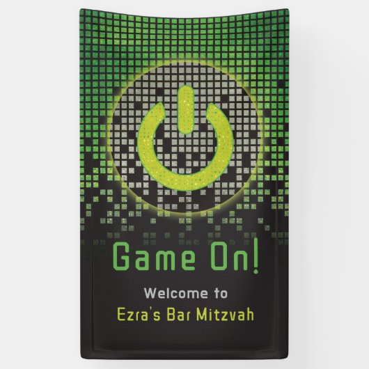 Game Bar Mitzvah Banner (Vertikal)