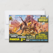 Game Battle Invasion Einladung (Vorderseite)