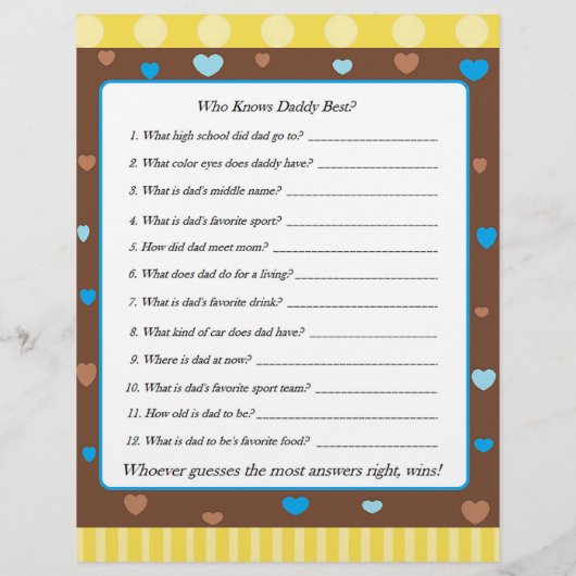 Game BINGO/Daddy Flyer (Hinten)