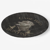 Game Bird hunting Pappteller (Schrägansicht)