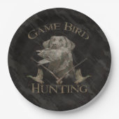 Game Bird hunting Pappteller (Vorderseite)