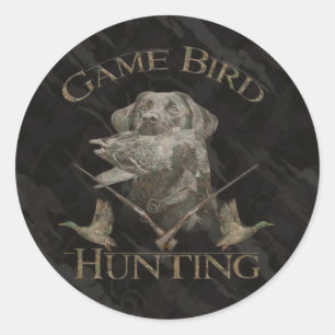 Game Bird hunting Runder Aufkleber