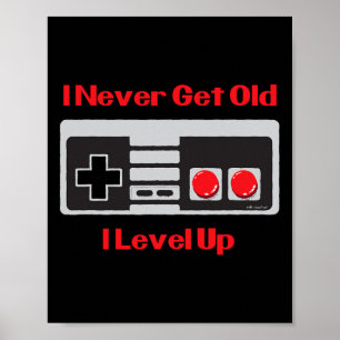 Game Birthday Shirt Funny Gaming Shirt für Erwachs Poster