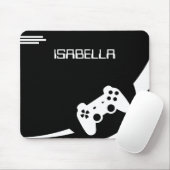 Game Black & White Modern Gamer Personalisierter N Mousepad (Mit Mouse)