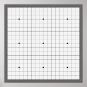 Game Board (19x19) (Vers 1) Poster (Vorne)