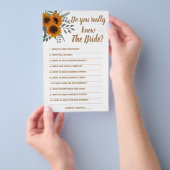 Game Card Kennst du wirklich die Braut? Flyer (Handgriff)