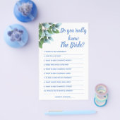 Game Card Kennst du wirklich die Braut? Flyer (Einzeln)