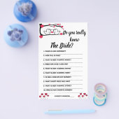 Game Card Kennst du wirklich die Braut? Flyer (Einzeln)