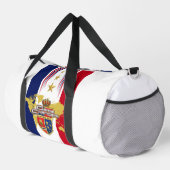 "Game Changer" Rote, Weiße, Blaue & Gold Stars Duffle Bag (Rechte Ecke)