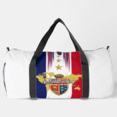 "Game Changer" Rote, Weiße, Blaue & Gold Stars Duffle Bag (Rückseite)