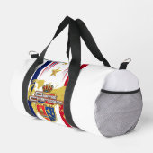 "Game Changer" Rote, Weiße, Blaue & Goldene Sterne Duffle Bag (Rechte Ecke)