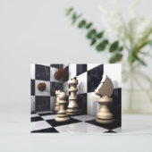 Game Chess Hobby Postkarte (Stehend Vorderseite)